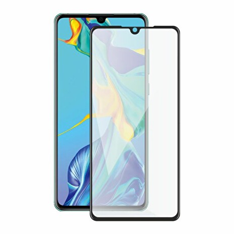 Screenshield HUAWEI P30 (full COVER black) Tempered Glass Protection