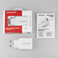 AXAGON ACU-PQ22W, PD & QUICK nabíječka do sítě 22W, 2x port (USB + USB-C), PD3.0/QC3.0/AFC/FCP/Apple, bílá