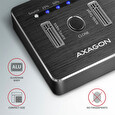 AXAGON ADSA-M2C, USB-C 3.2 Gen 2 - 2x M.2 NVMe SSD CLONE MASTER dokovací stanice