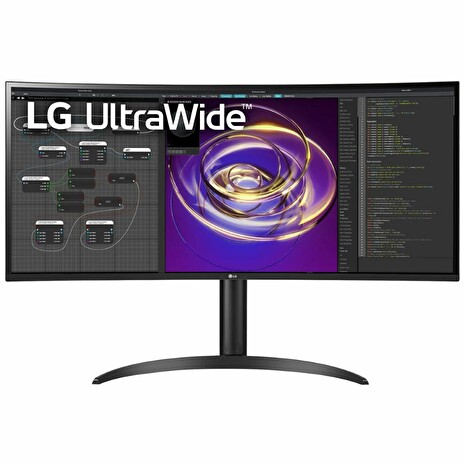 LG monitor 34WP85 zakřivený IPS / 34" / 3440x1440 / 1000:1 / 5ms / 300cd / 60Hz / 2xHDMI / DP / USB-C
