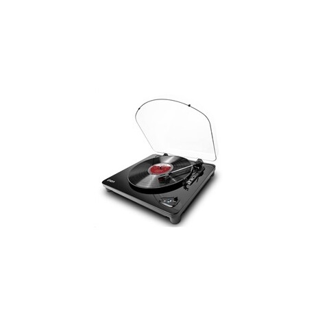 ION Air LP Black Polo-automatický gramofon lze bezdrátově připojit pomocí Bluetooth rozhraní k libovolnému reproduktoru