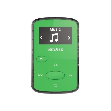 Sandisk CLip Jam MP3 přehrávač 8GB, microSDHC, Radio FM, zelený