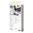 Baseus Metal Gleam Series 9v1 HUB Type-C (USB-C PD 100W, 3* USB 3.0, HDMI, VGA, RJ45, SD/TF port), šedá