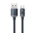 Baseus Crystal Shine Series nabíjecí / datový kabel USB-A / USB-C 100W 1,2m, černá