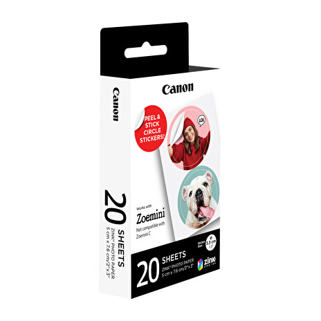 Canon ZP-2030 - ZP-2030-2C-20 EXP HB - kruhové nálepky pro Zoemini