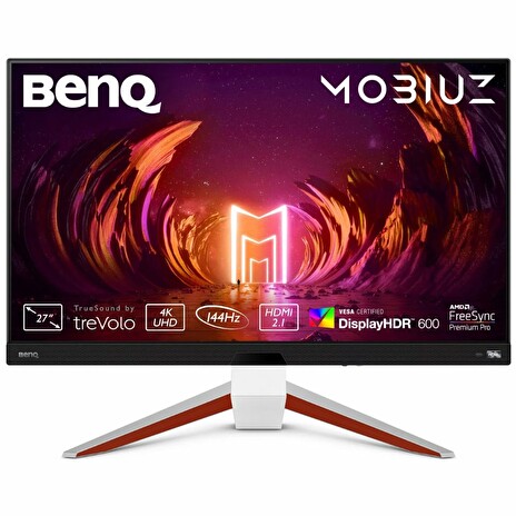 BENQ Mobiuz 27" LED EX2710U/ 3840x2160/ IPS panel/ 1000:1/ 1ms/ 2x HDMI/ DP/ 144Hz/ repro/ černý