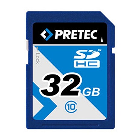 PRETEC Secure Digital SDHC 233x class 10 ( 31MB/s, 11MB/s) - 32GB