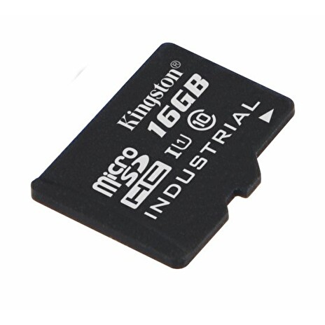 Kingston Micro SDHC Industrial karta 16GB Class 10 UHS-I (čtení/zápis: 90/45MB/s)
