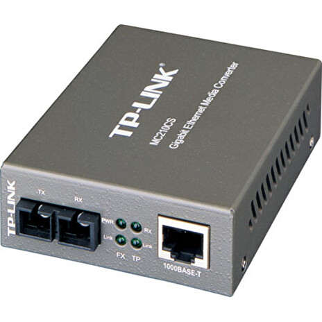 TP-Link MC210CS Gigabit Media Converter 1000TX/1000FX SM, SC, 15 km