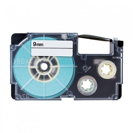 PRINTLINE kompatibilní páska s Casio, XR-9WE1, 9mm, 8m, černý tisk/bílý podklad