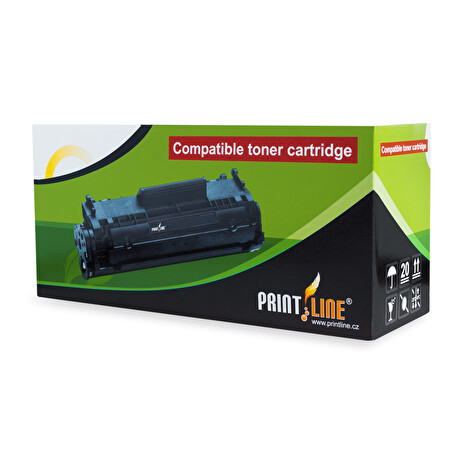 PRINTLINE kompatibilní páska s DYMO, 45021, S0720610,12mm, 7m, bílý tisk/černý podklad, D1