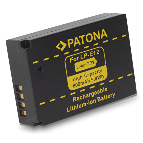 Fotobaterie Patona pro Canon LPE12 800mAh Li-Ion