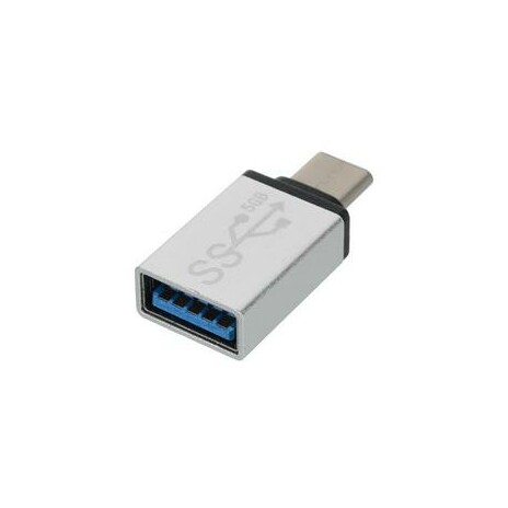 PremiumCord Adaptér USB 3.1 konektor C/male - USB 3.0 A/female, stříbrný, OTG
