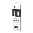 ADATA kabel USB C -> USB 3.1 C Gen 2, 100cm, bílý, hliníkový