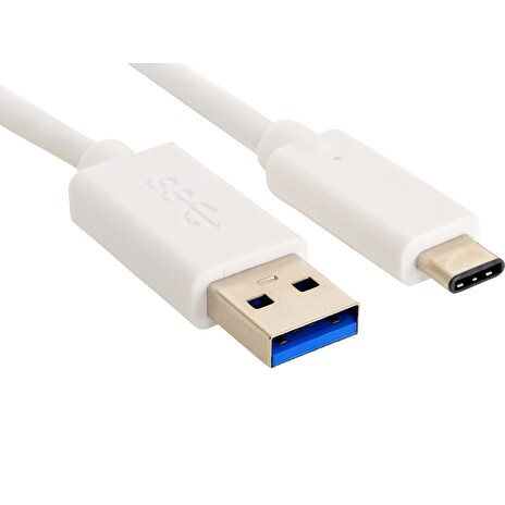 Sandberg USB-C 3.1 do USB-A 3.0 kabel, 1 m, bílý