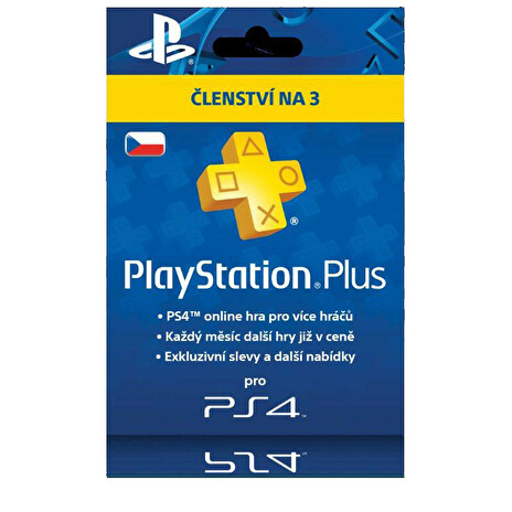 SONY PlayStation Plus Card Hang 90 dní (CZE)