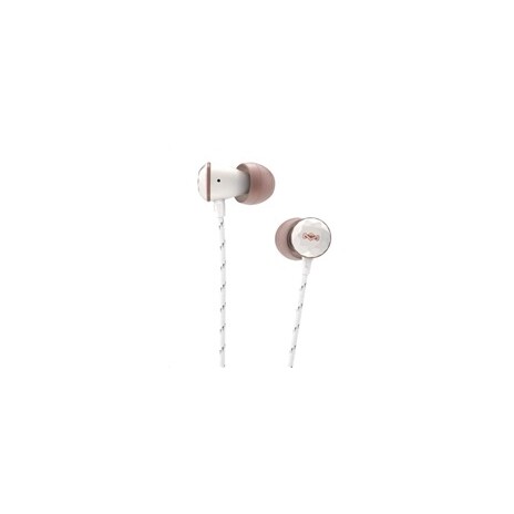 MARLEY Nesta - Rose Gold, sluchátka do uší s ovladačem a mikrofonem (3-tlačítkový)