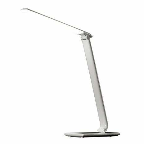 Solight WO37-W LED stolní lampička stmívatelná, 9W, volba teploty světla, bílý lesk