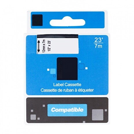PRINTLINE kompatibilní páska s DYMO, 45014, S0720540,12mm, 7m, modrý tisk/bílý podklad, D1