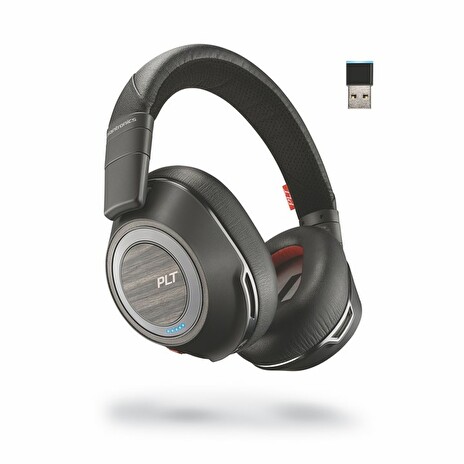 Plantronics Voyager 8200 UC, Bluetooth, náhlavní souprava na obě uši se sponou, černý
