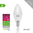 Whitenergy LED žárovka | 10xSMD2835| C37 | E14 | 5W | 230V |studená bílá| mléko