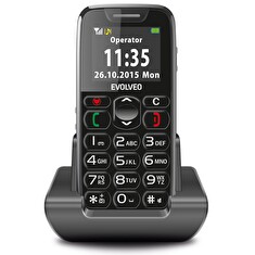 EVOLVEO EasyPhone, mobilní telefon pro seniory s nabíjecím stojánkem