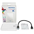 External HDD ADATA HV620 ,2TB ,White ,SuperSpeed USB 3.1