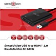 Club-3D SenseVision USB A to HDMI™ 2.0 Dual Monitor 4K 60Hz