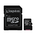 128GB microSDXC Kingston CL10 UHS-I 80R + SD adap.