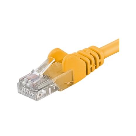 Patch kabel UTP RJ45-RJ45 level 5e 10m žlutá