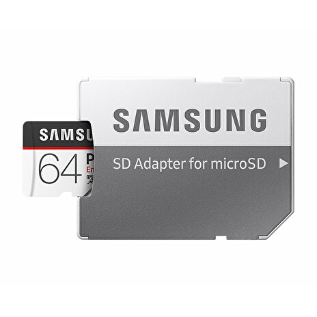 Micro SDXC 64GB Samsung PRO endurance + SD adaptér