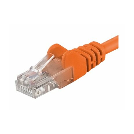 PremiumCord, Patch kabel UTP RJ45-RJ45 level 5e 0,25m oranžová